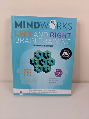 Mindworks Left and Right Brain Training - Over 350 Stimulating Puzzles, designed