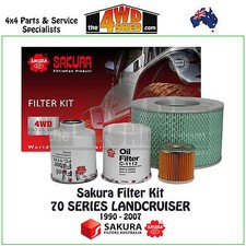Sakura Filter Kit suit 70 73 75 78 79 Toyota Landcruiser 1990-2007 4.2l