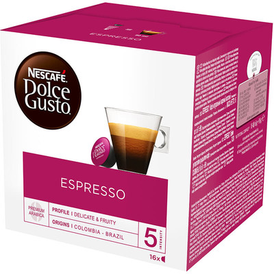 NESCAFE DOLCE GUSTO Espresso Instant Coffee | 16 Capsules/Pods in Box