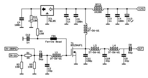 RD15HVF1 Liniowe wzmacniacze nadawcze FM BroadBand 15W PCB moutoulos™ - Zdjęcie 16 z 16