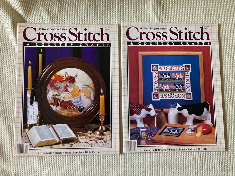 Cross Stitch & Country Crafts Sept Oct Nov Dec  88 Magazines Vintage