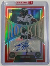 2022 Breece Hall Panini Legacy RC Autograph #20/50 RED His uniform NUMBER IS 20