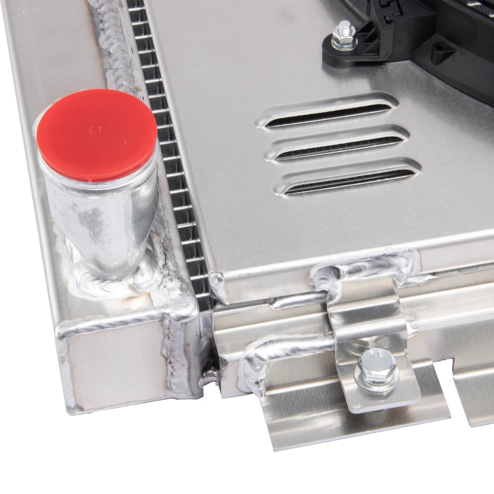 4 Row Aluminum Radiator Shroud Fan Relay For 1961-65 63 Ford Thunderbird Base Foto 4 de 4