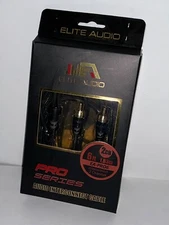 Elite Audio EA-PRO6 Pro Series 6ft. 2ch Oxygen Free Copper Rca Cable Brass