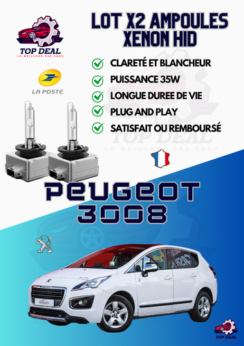 2 Ampoules &agrave; LED Blanc Veilleuses Feu De Plaque Pour Peugeot 307