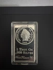World Treasures Mint Silver Bar .... 1 Troy ounce of .999 Silver ...