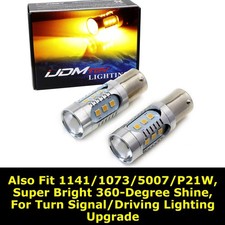 Amber Yellow Ba15 115675067527 Led Replacement Bulbs Pair By Ijdmtoy