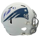 Rob Gronkowski Signed Full Size Helmet Patriots Replica Rivarly Beckett COA