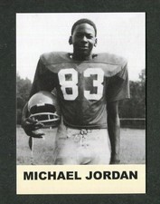 Michael Jordan High School Football PROMO 1988 Card Kingdom SAMPLE Rookie. rookie card picture
