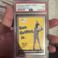 Pacific 1989 Trading Cards Ken Griffey Jr Candy Bar Yellow Insert PSA NM