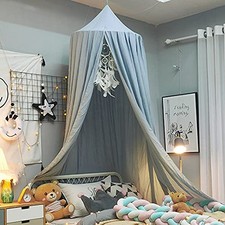 Bed Canopy for Girls, Soft Smooth Playing Tent Canopy Girls Room Decoration P...