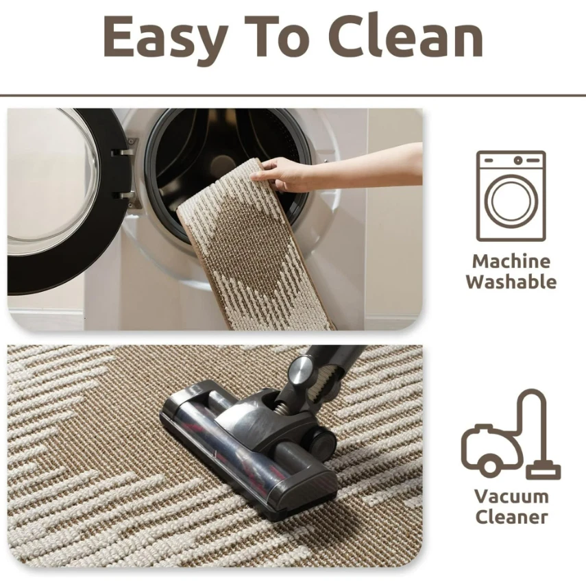 15 PIEZAS 3D Antideslizantes Escaleras 8"x30" Marrón, Pelar y Pegar Alfombras Lavables Foto 3 de 4