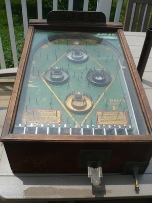 Epoche D. Gottlieb 1931. Flipper Baffle Ball 1c Penny Machine Trade Stimulator