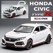 Honda Civic Type R New 6 Inch Diecast Car Model Sound Light Htf Vehicle Gift