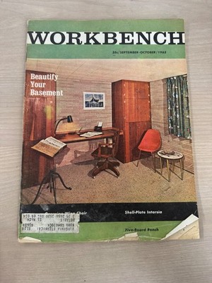 WORKBENCH Magazine Sep/Oct 1963 Home Workshop DIY Woodworking