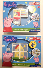Peppa Pig Magnetic Cubes Building Blocks Set Stick & Build GEOMAG Magic Magicube
