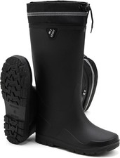 HSBDNZQ Rain Boots for Men Waterproof Mens Knee High Rubber with PVC,...