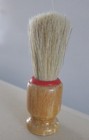 VINTAGE SHAWING BRUSH NATURAL BRISTLE WOODEN HANDLE — photo 1