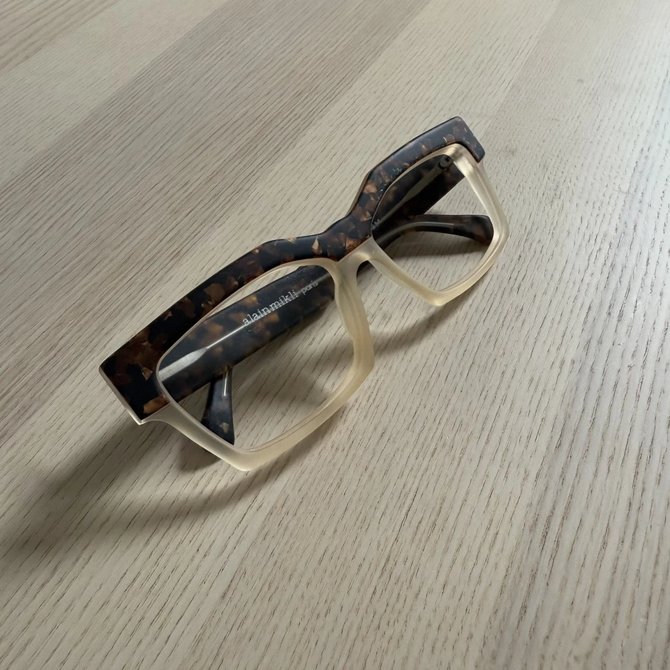 VINTAGE ALAIN MIKLI AM 88 MARBLED MASK MADE IN FRANCE SUNGLASSES 1980’s FRAMES - Image 3 of 4