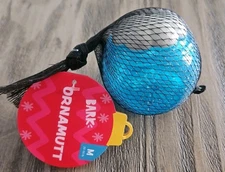 Christmas Barkbox Super Chewer Ornamutt VANILLA Fetch Squeaker Dog Toy Medium 