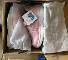 SKECHERS Kids Athletic Sneakers Light Pink/White Low Top H L Mesh US 8 BRAND NEW