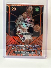 2024-25 Panini Obsidian - Atomic Initials Alexandre Sarr #20 Orange Flood /99 