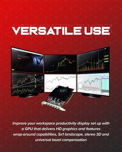VisionTek Radeon 7750 2GB GDDR5 6 4k Monitor Graphics Card, 6 Mini DisplayPor... - Picture 7 of 9
