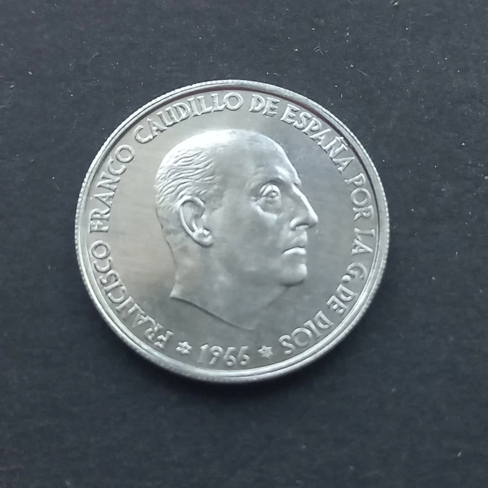 *E923* 50 CTS ESPAGNE 1966 ALUMINIUM UNC - Photo 2/3