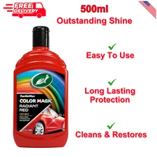 Turtle Wax 52711 Color Magic Car Paintwork Polish Restores Colour And Shine Red