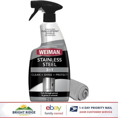 Streak-Free Stainless Steel Cleaner, Perfect for Dishwashers and Refrigerators