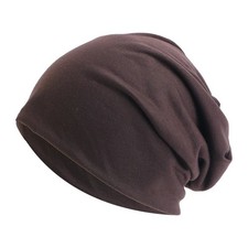 Mens Women Breathable Slouch Beanie Cap Thin Soft Stretch Skullcap Hat Headwear