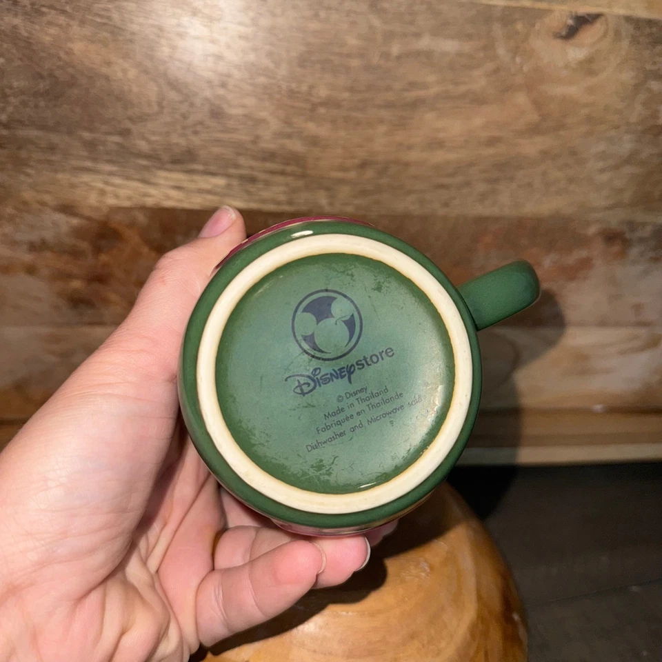 Disney Jiminy Cricket Green Yellow Umbrella Mug Pinocchio Drinkware - Image 3 of 4