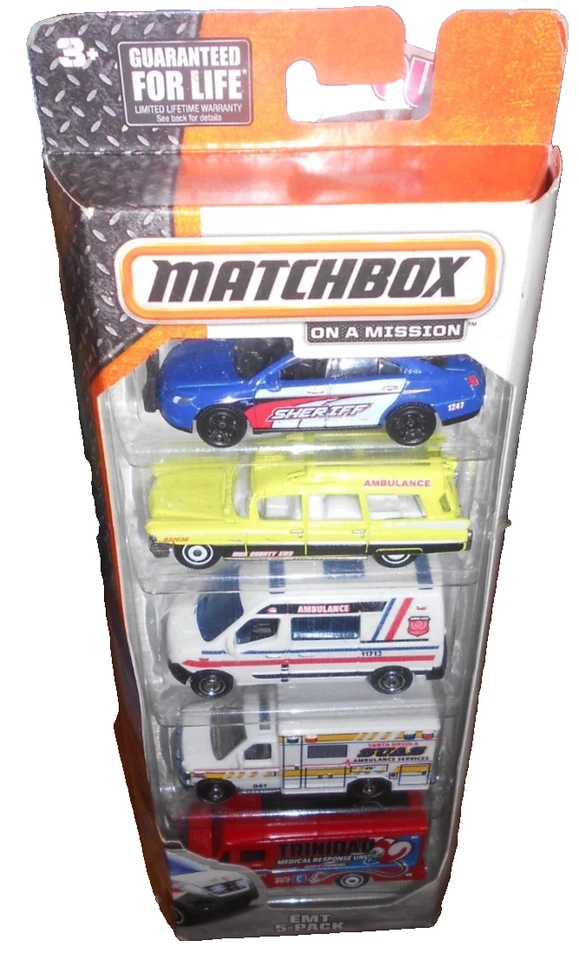 Matchbox , On A Mission EMT 5-PACK 2014 NIB. - Image 2 of 4