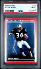 1990 SCORE #330 BO JACKSON PSA 6