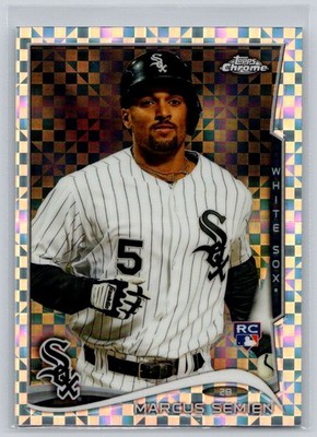 Marcus Semien Rookie - 2014 Topps Chrome X-Fractor #43 - Chicago White Sox