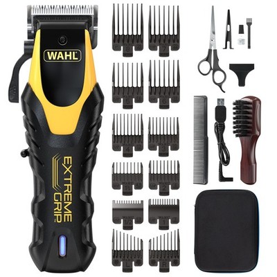 Wahl Extreme Grip Haarschneidemaschine | Hochleistungsmotor, rutschfestes Silikon schwarz 