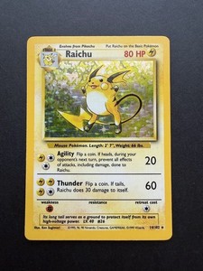 1st Edition Shadowless Raichu | eBay
