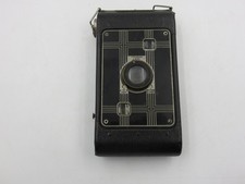 Vintage Kodak Jiffy Six-20 Folding Camera Deco Black USA 620 Film Twindar Lens