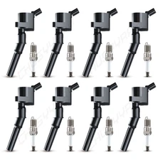 8 Ignition Coil & Iridium Spark Plug For  Ford E-350 Super Duty 1999-2019  6.8L
