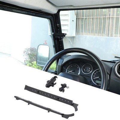 Black A-Pillar Cell Phone Holder Accessories For Land Rover Defender 2004-2018