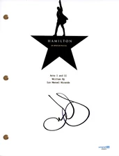 Leslie Odom Jr "Hamilton" Signed Autograph Broadway Musical Script Libretto ACOA