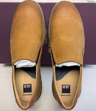 Johnston & Murphy McGuffey Slip On Light Tan Oiled Full Grain Leather 10.5 M US