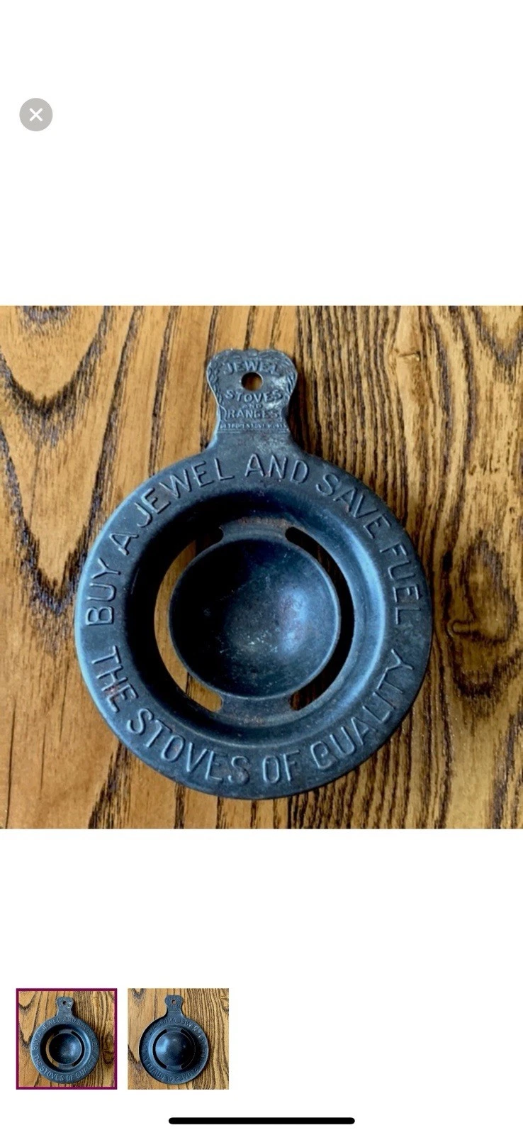 Vintage Tin Advertising Jewel Stoves Egg Separator
Opens in a new window or tab