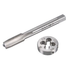 M8x0.75mm Metric Tap and Die Set Machine Thread Screw Tap w/ Round Threading Die