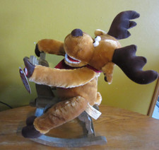 Dan Dee Plush Singing Moose, Grandma Got Run Over By A Reindeer, Preowned