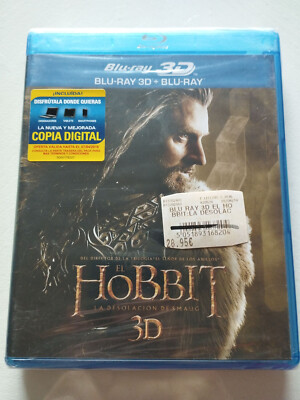 El Hobbit La Desolación De Smaug - Blu-Ray + 3D Español Inglés Italiano Chino