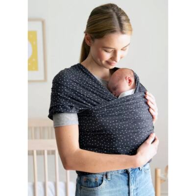 Ergobaby Aura Baby Wrap in Twinkle Gray OS UK