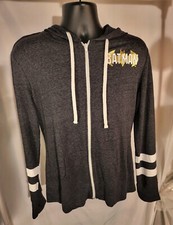 DC Comics-Boy's charcoal gray hooded zip-up sweatshirt size XXL