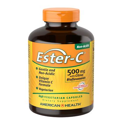 Ester C 240 Count Vitamin C 24 Hour Immune Support Gentle on Stomach Non GMO