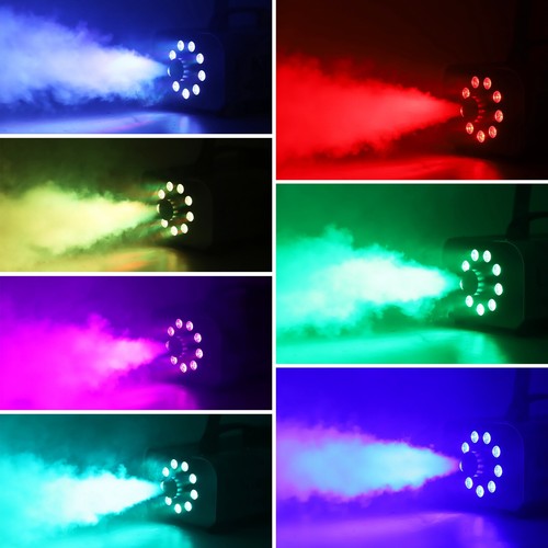 1200W Smoke Fog Machine RGB Color Stage Mist Effect Halloween Xmas Disco +Remote - Picture 9 of 16